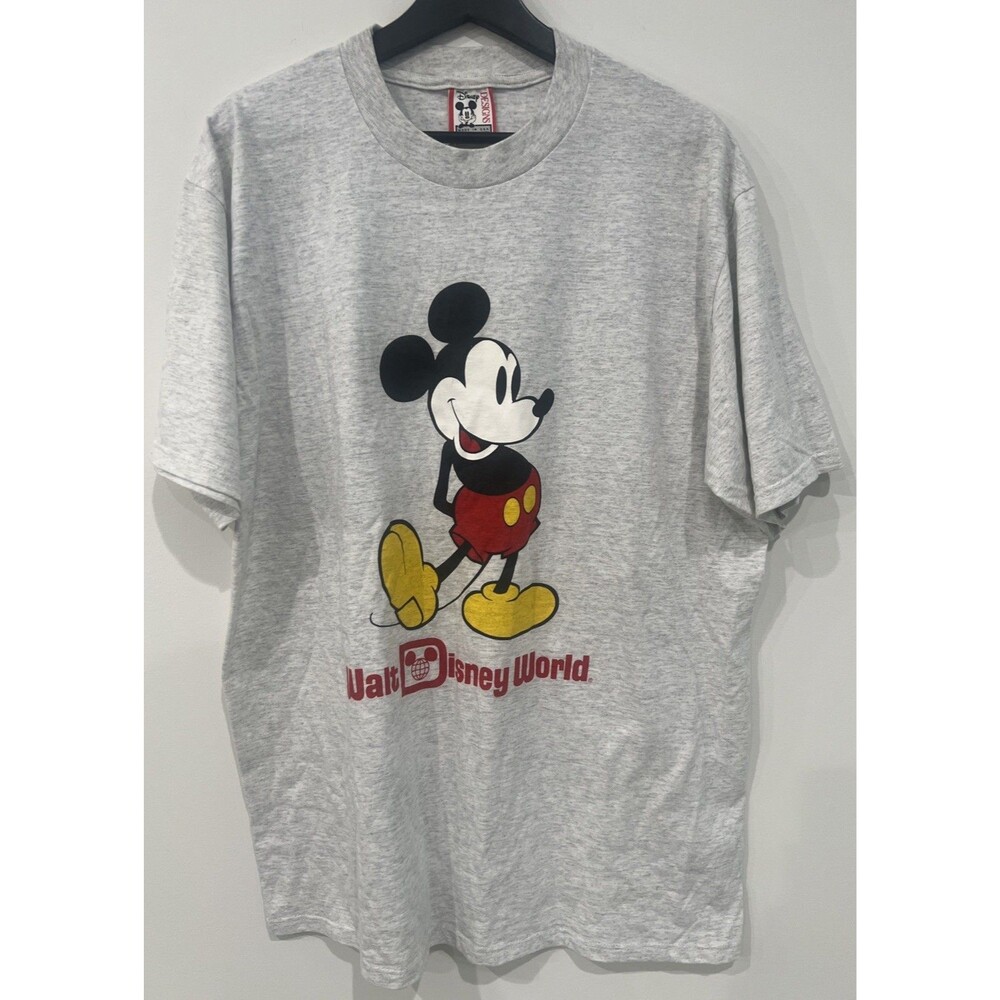 Vintage 90s Walt Disney World Classic Mickey Mouse T-Shirt USA Made Size XL